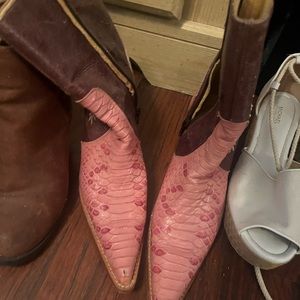 Pink boots